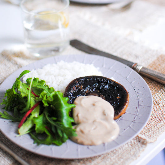 Bifes de Portobello com Molho de Cremoso Fumado