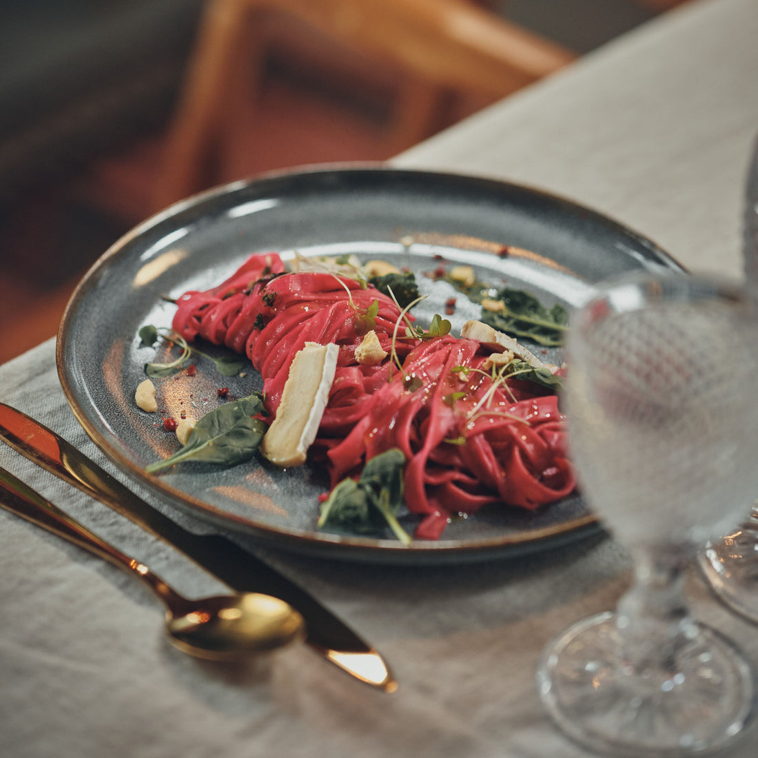 Tagliatelle de Beterraba e Brito